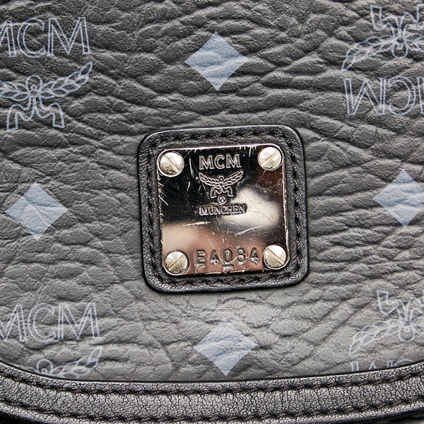 エム シー エム ヴィセトス ハンドバッグ ショルダーバッグ 2WAY ブラック レザー レディース MCM 【中古】