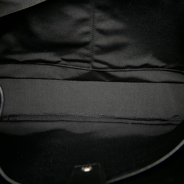 サンローラン ワッペン  ビジネスバッグ ショルダーバッグ 2WAY ブラック レザー メンズ SAINT LAURENT 【中古】