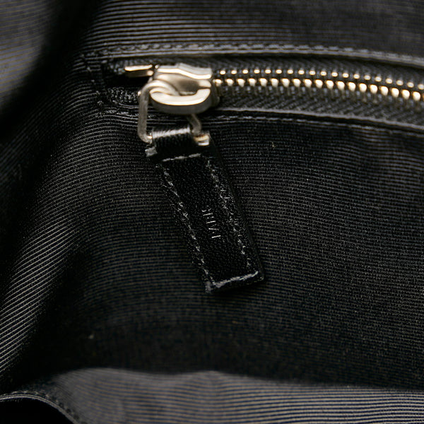 サンローラン ワッペン  ビジネスバッグ ショルダーバッグ 2WAY ブラック レザー メンズ SAINT LAURENT 【中古】