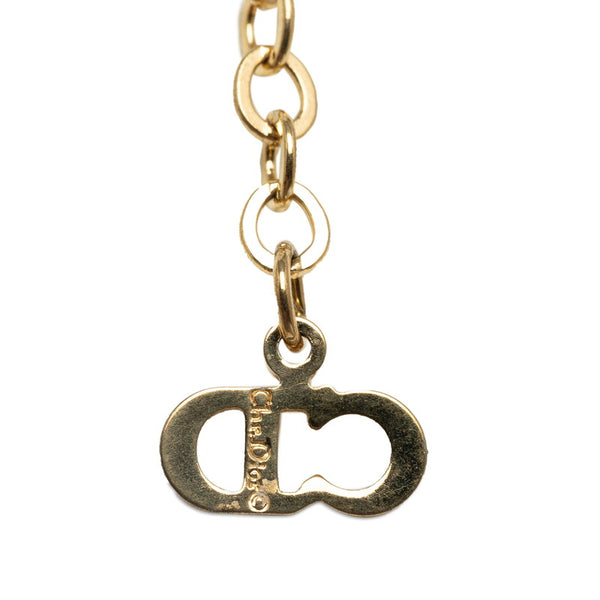 ディオール ハートモチーフ チェーン ネックレス ゴールド メッキ ダイヤモンド レディース Dior 【中古】