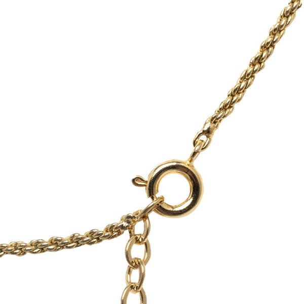 ディオール ハートモチーフ チェーン ネックレス ゴールド メッキ ダイヤモンド レディース Dior 【中古】