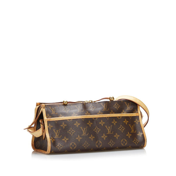 ルイ ヴィトン モノグラム ポパンクールロン 斜め掛け ショルダーバッグ  M40008 ブラウン PVC レザー レディース LOUIS VUITTON 【中古】