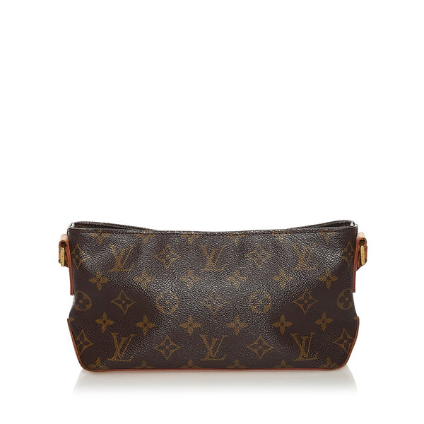 ルイ ヴィトン モノグラム トロター 斜め掛け ショルダーバッグ AR0091 ブラウン PVC レザー レディース LOUIS VUITTON 【中古】