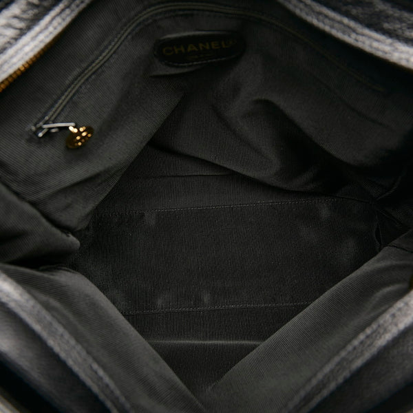 シャネル ココマーク チェーン トート ブラック キャビアスキン レディース CHANEL 【中古】