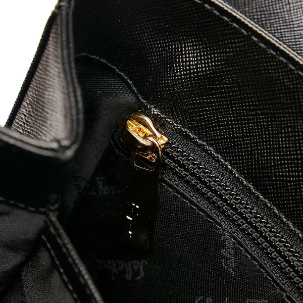 サルヴァトーレフェラガモ ガンチーニ ハンドバッグ ショルダーバッグ 2WAY AF-21 0290 ブラック レザー レディース Salvatore Ferragamo 【中古】