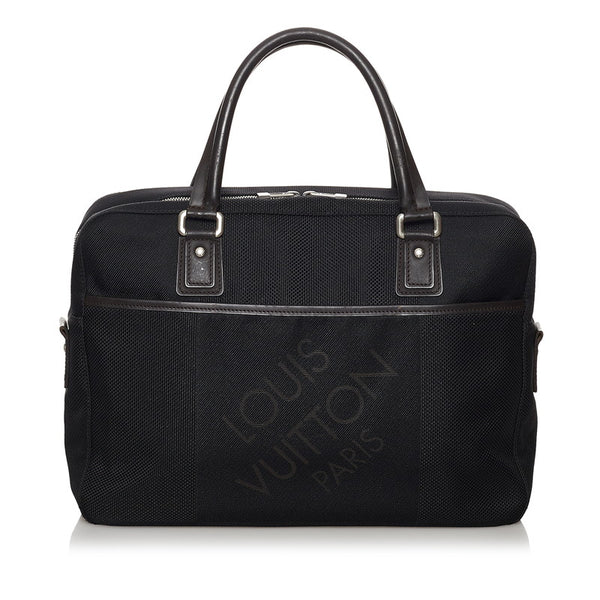 ルイ ヴィトン ダミエジェアン ヤック M93082 ノワール キャンバス レザー ビジネスバッグ メンズ LOUIS VUITTON 【中古】