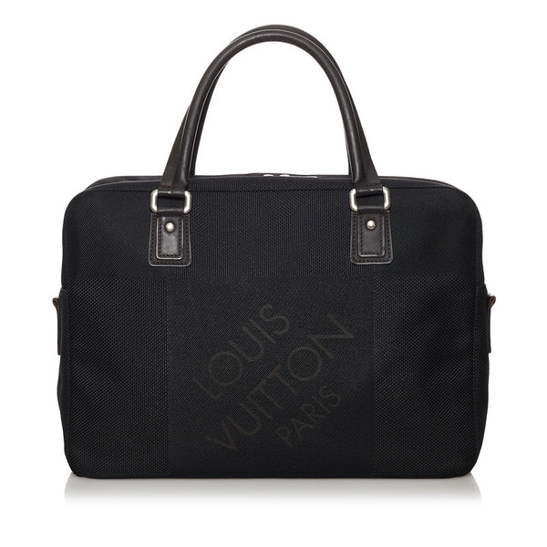 ルイ ヴィトン ダミエジェアン ヤック M93082 ノワール キャンバス レザー ビジネスバッグ メンズ LOUIS VUITTON 【中古】