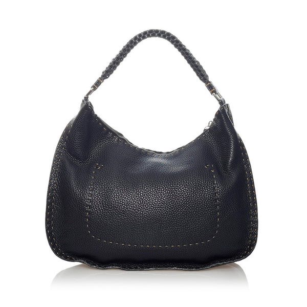 フェンディ セレリア ワンショルダーバッグ ブラック レザー レディース FENDI 【中古】