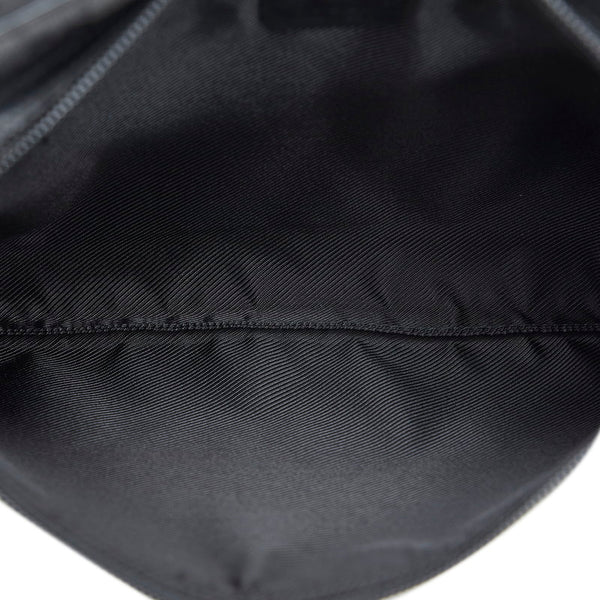 グッチ GGキャンバス 斜め掛け ショルダーバッグ 90476 ブラック キャンバス レザー レディース GUCCI 【中古】