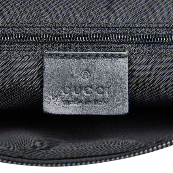 グッチ GGキャンバス 斜め掛け ショルダーバッグ 90476 ブラック キャンバス レザー レディース GUCCI 【中古】