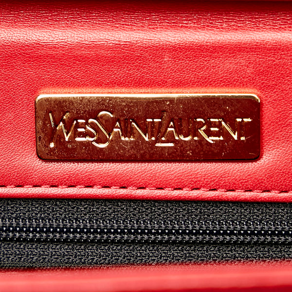 サンローラン 斜めがけ ショルダー レッド レザー レディース SAINT LAURENT 【中古】