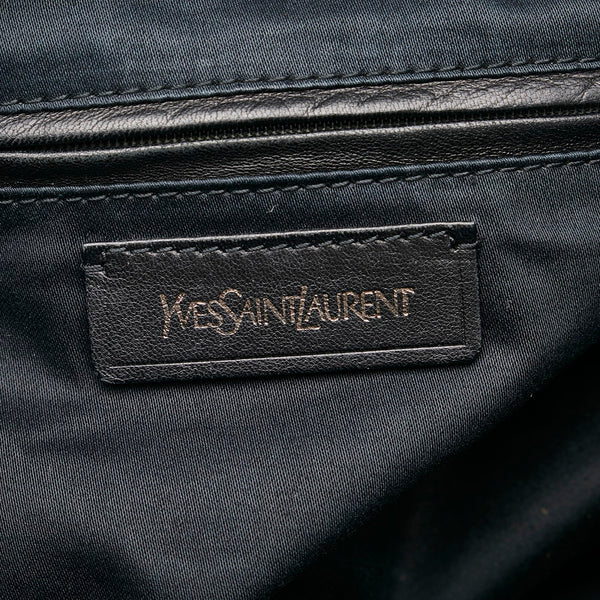 サンローラン イージーボストン ハンドバッグ ブラック パテントレザー レディース SAINT LAURENT 【中古】