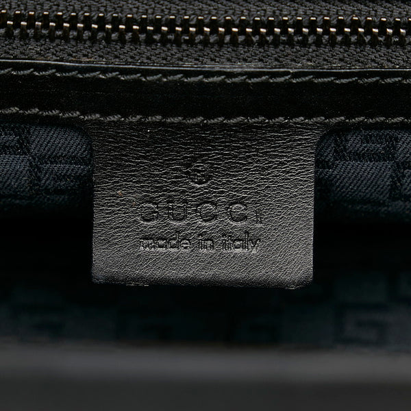 グッチ ドクターズバッグ ハンドバッグ 105378 ブラック レザー レディース GUCCI 【中古】