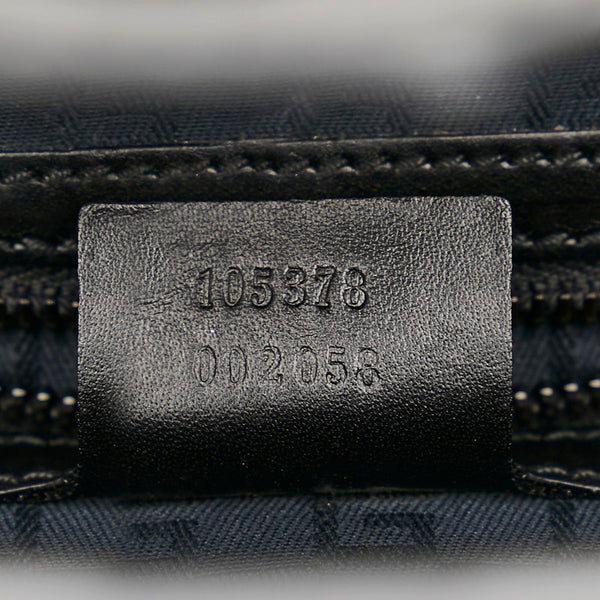 グッチ ドクターズバッグ ハンドバッグ 105378 ブラック レザー レディース GUCCI 【中古】