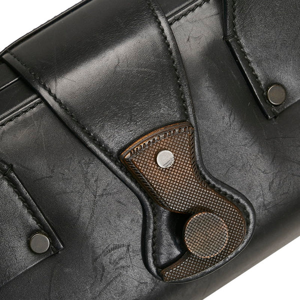 グッチ ドクターズバッグ ハンドバッグ 105378 ブラック レザー レディース GUCCI 【中古】