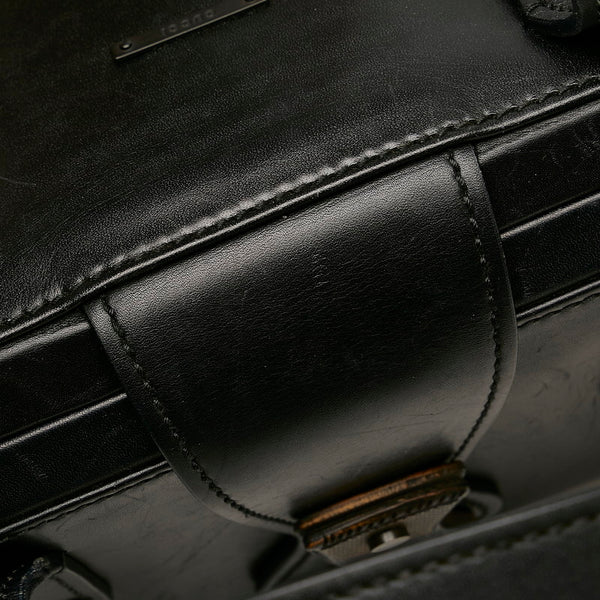 グッチ ドクターズバッグ ハンドバッグ 105378 ブラック レザー レディース GUCCI 【中古】