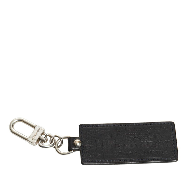 ルイ ヴィトン ポルト クレ フォルテュンヌ キーホルダー M85379 ブラック レザー レディース LOUIS VUITTON 【中古】