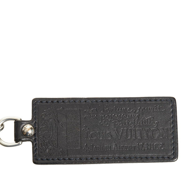 ルイ ヴィトン ポルト クレ フォルテュンヌ キーホルダー M85379 ブラック レザー レディース LOUIS VUITTON 【中古】
