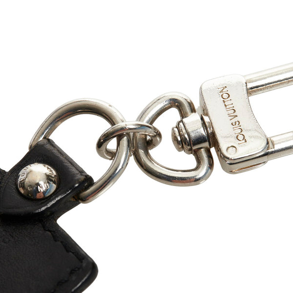 ルイ ヴィトン ポルト クレ フォルテュンヌ キーホルダー M85379 ブラック レザー レディース LOUIS VUITTON 【中古】