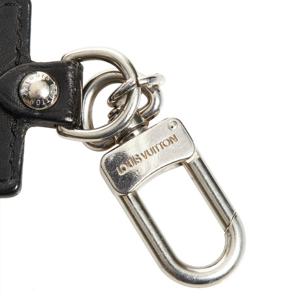 ルイ ヴィトン ポルト クレ フォルテュンヌ キーホルダー M85379 ブラック レザー レディース LOUIS VUITTON 【中古】