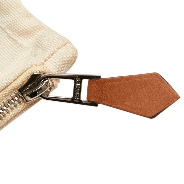 エルメス サックドプラージュ ハンドバッグ トートバッグ グレー キャンバス レディース HERMES 【中古】