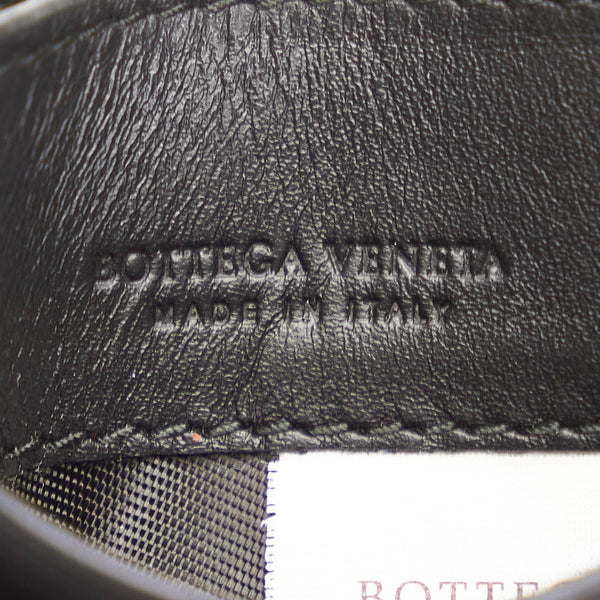 ボッテガヴェネタ イントレチャート カードケース ブラック レザー メンズ BOTTEGAVENETA 【中古】