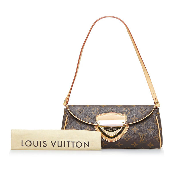 ルイ ヴィトン モノグラム ポシェットビバリー ショルダーバッグ M40122 ブラウン PVC レザー レディース LOUIS VUITTON 【中古】