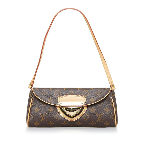 ルイ ヴィトン モノグラム ポシェットビバリー ショルダーバッグ M40122 ブラウン PVC レザー レディース LOUIS VUITTON 【中古】