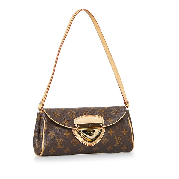 ルイ ヴィトン モノグラム ポシェットビバリー ショルダーバッグ M40122 ブラウン PVC レザー レディース LOUIS VUITTON 【中古】