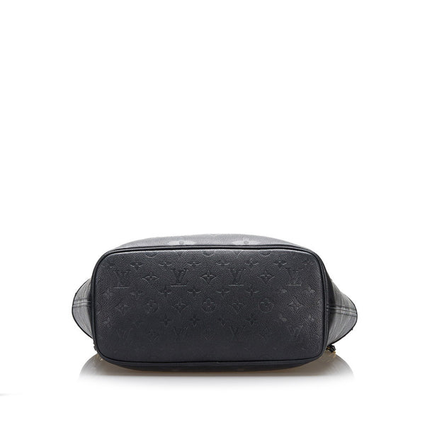 ルイ ヴィトン モノグラム アンプラント ネバーフルMM トートバッグ M45685 ノワール ブラック レザー レディース LOUIS VUITTON 【中古】