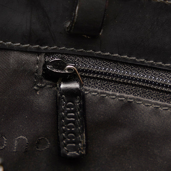 グッチ ショルダーバッグ トートバッグ 002 1021 ブラック レザー レディース GUCCI 【中古】