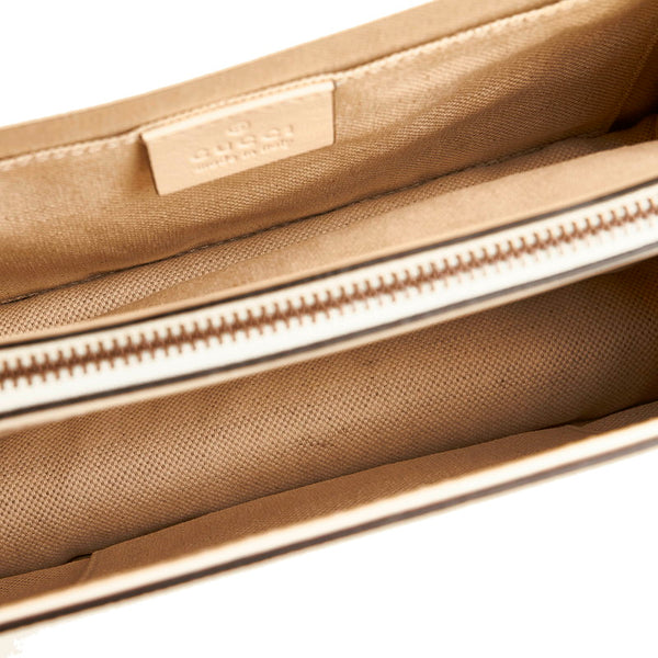 グッチ ディオニュソス バンブー ハンドバッグ ショルダーバッグ 2WAY 448075 ホワイト ネイビー レッド レザー レディース GUCCI 【中古】