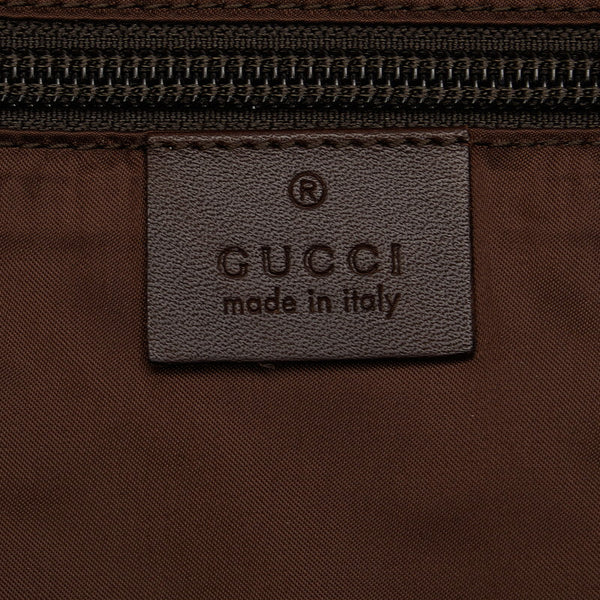 グッチ ディアマンテ シェリーライン トートバッグ 267922 ブラウン ナイロン レディース GUCCI 【中古】