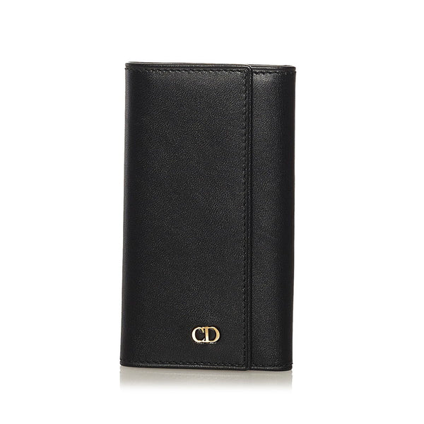 ディオール 6連 キーケース ブラック レザー レディース Dior 【中古】