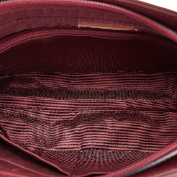 バーバリー ノバチェック ハンドバッグ ワンショルダーバッグ ベージュ レッド キャンバス レザー レディース BURBERRY 【中古】