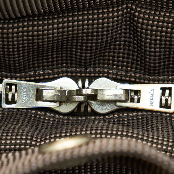 エルメス エールライン MM トートバッグ グレー キャンバス メンズ HERMES 【中古】