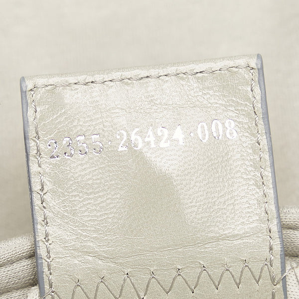 フェンディ マンマバケット ショルダーバッグ ライトグレー コットン レディース FENDI 【中古】