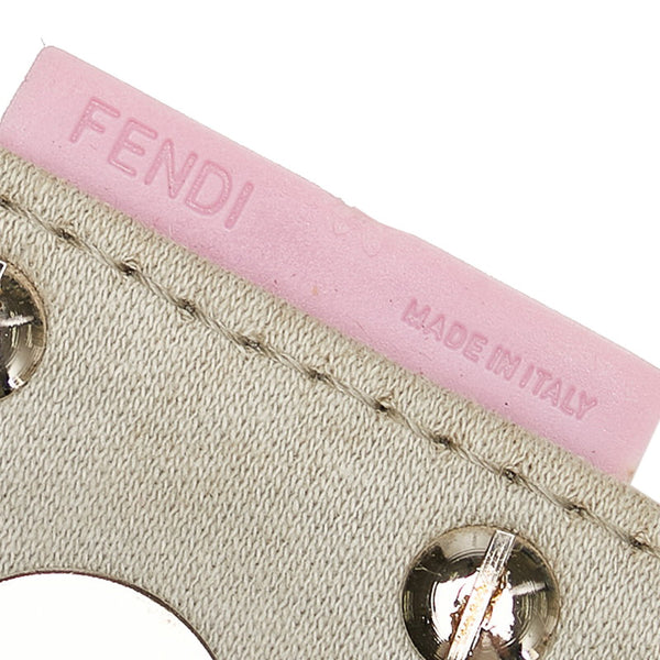 フェンディ マンマバケット ショルダーバッグ ライトグレー コットン レディース FENDI 【中古】