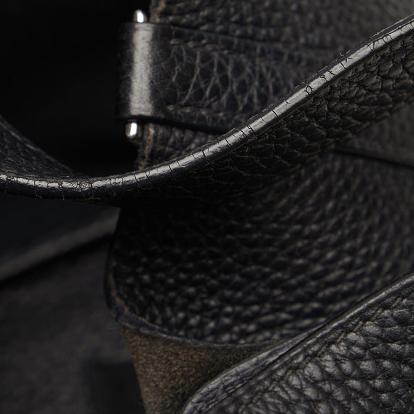 エルメス ピコタンPM シルバー金具 ハンドバッグ ブラック トリヨンクレマンス レディース HERMES 【中古】