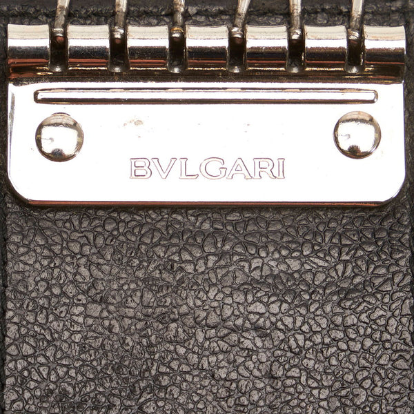 ブルガリ ミレリゲ 6連 キーケース ブラック レザー レディース BVLGARI 【中古】