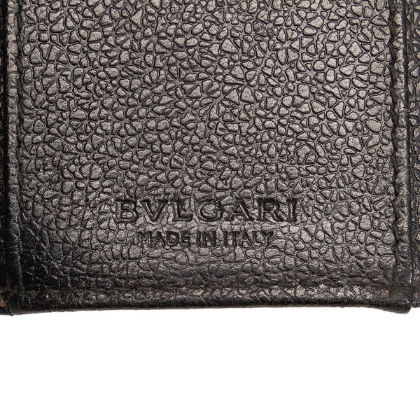 ブルガリ ミレリゲ 6連 キーケース ブラック レザー レディース BVLGARI 【中古】