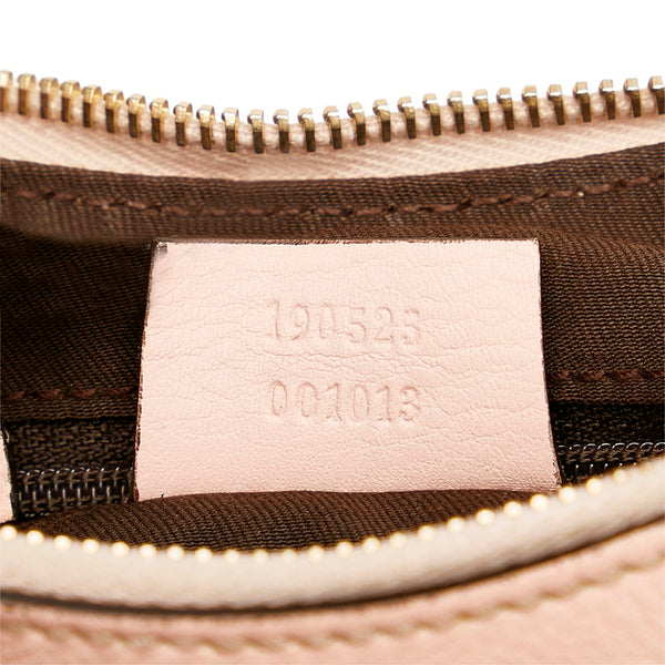 グッチ GGキャンバス アビー ワンショルダーバッグ 190525 ベージュ ピンク キャンバス レザー レディース GUCCI 【中古】