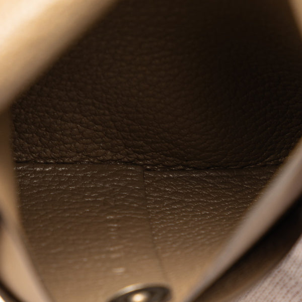 エルメス バスティア コインケース グレー レザー レディース HERMES 【中古】