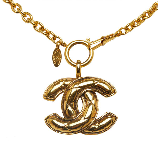 シャネル ココマーク ネックレス ゴールド メッキ レディース CHANEL 【中古】