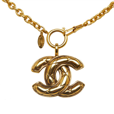 シャネル ココマーク ネックレス ゴールド メッキ レディース CHANEL 【中古】
