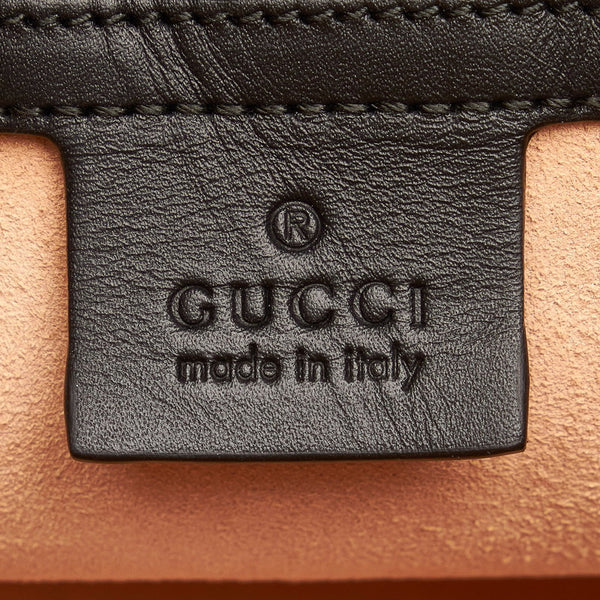 グッチ オフィディア シェリーライン ミニボストン ハンドバッグ ショルダーバッグ 2WAY 524532 レッド スウェード レザー レディース GUCCI 【中古】