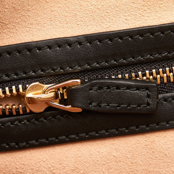 グッチ オフィディア シェリーライン ミニボストン ハンドバッグ ショルダーバッグ 2WAY 524532 レッド スウェード レザー レディース GUCCI 【中古】