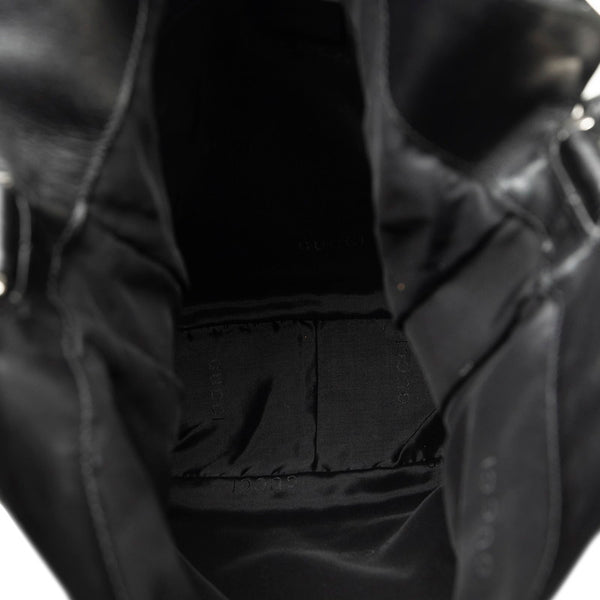 グッチ GGキャンバス バンブー ハンドバッグ ショルダーバッグ 2WAY 001 4058 ブラック キャンバス レザー レディース GUCCI 【中古】