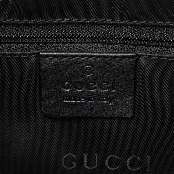 グッチ GGキャンバス バンブー ハンドバッグ ショルダーバッグ 2WAY 001 4058 ブラック キャンバス レザー レディース GUCCI 【中古】