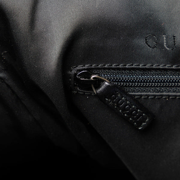 グッチ GGキャンバス バンブー ハンドバッグ ショルダーバッグ 2WAY 001 4058 ブラック キャンバス レザー レディース GUCCI 【中古】